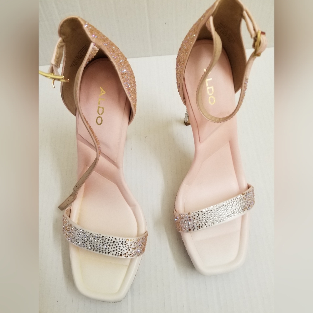 Aldo Scarlett Rhinestone heeled sandals